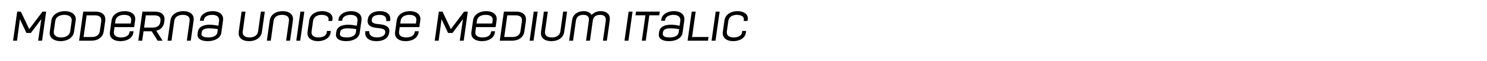 Moderna Unicase Medium Italic